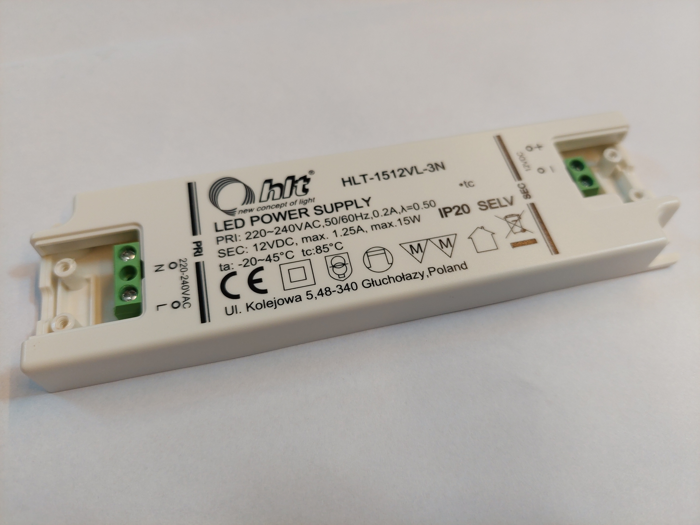 Trafo 15 W 12 Vdc