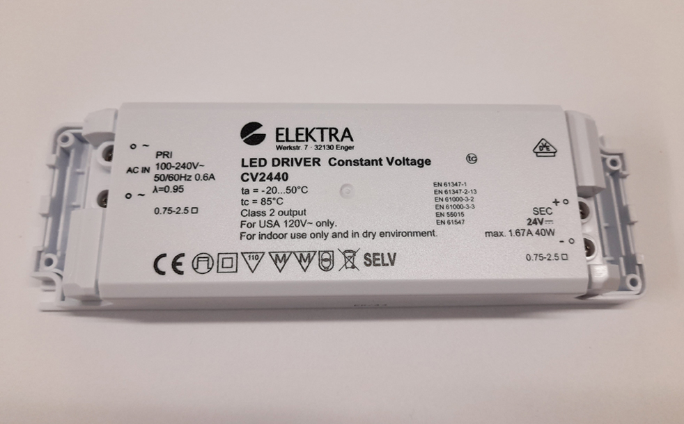 Trafo 40 W 24 Vdc