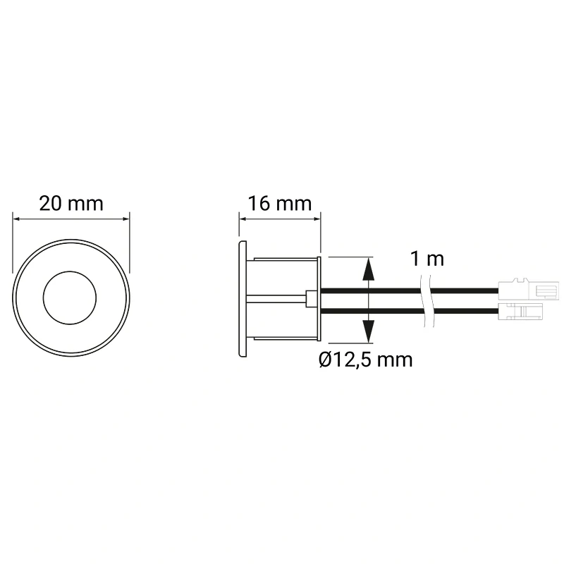 Dotyková čočka se stmíváním