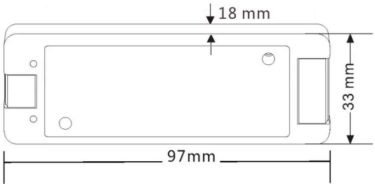 Jednokanálová řídící jednotka pro dálková ovládání a PUSH-DIM vypínač