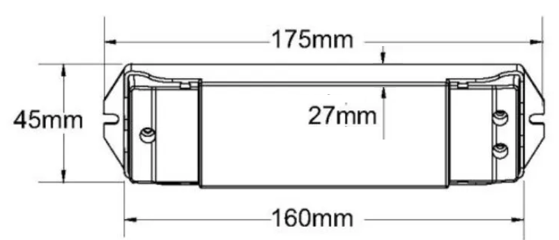 Jednokanálová řídící jednotka 15A pro dálková ovládání a PUSH-DIM vypínač