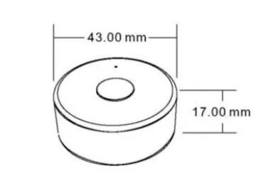 Jednokanálové dálkové ovládání pro stmívání LED - mini bílýý