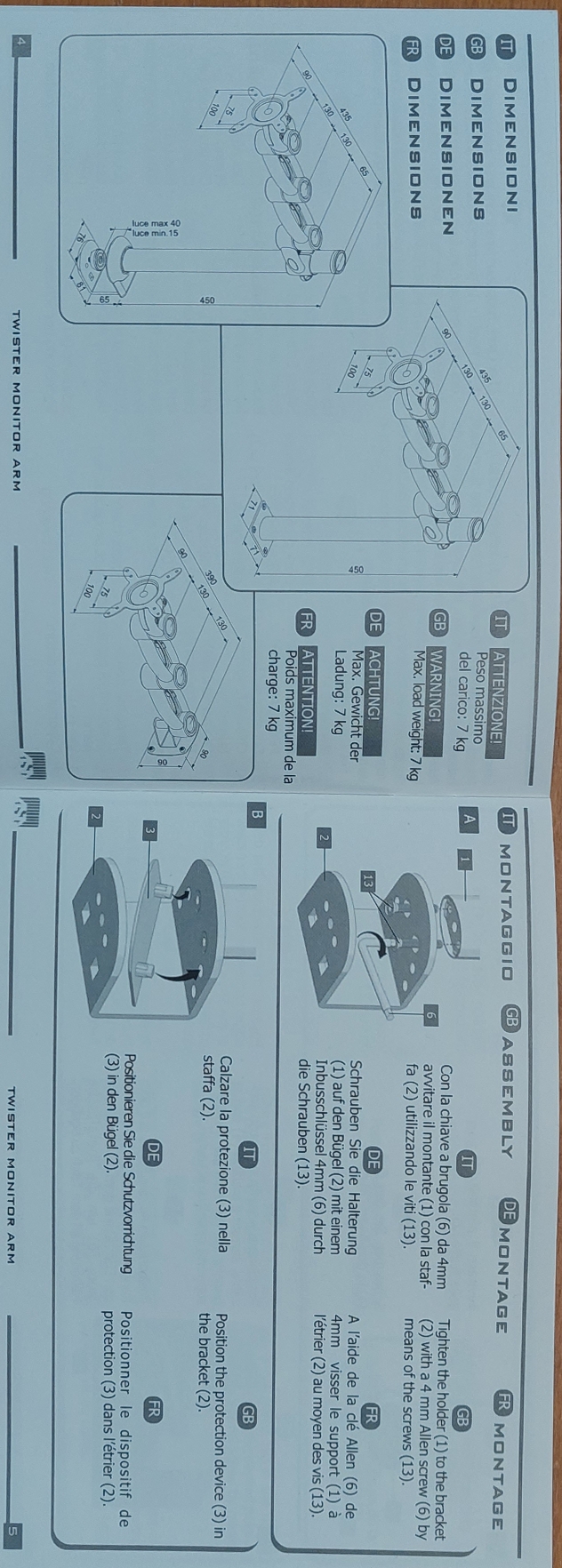 Držák LCD monitoru