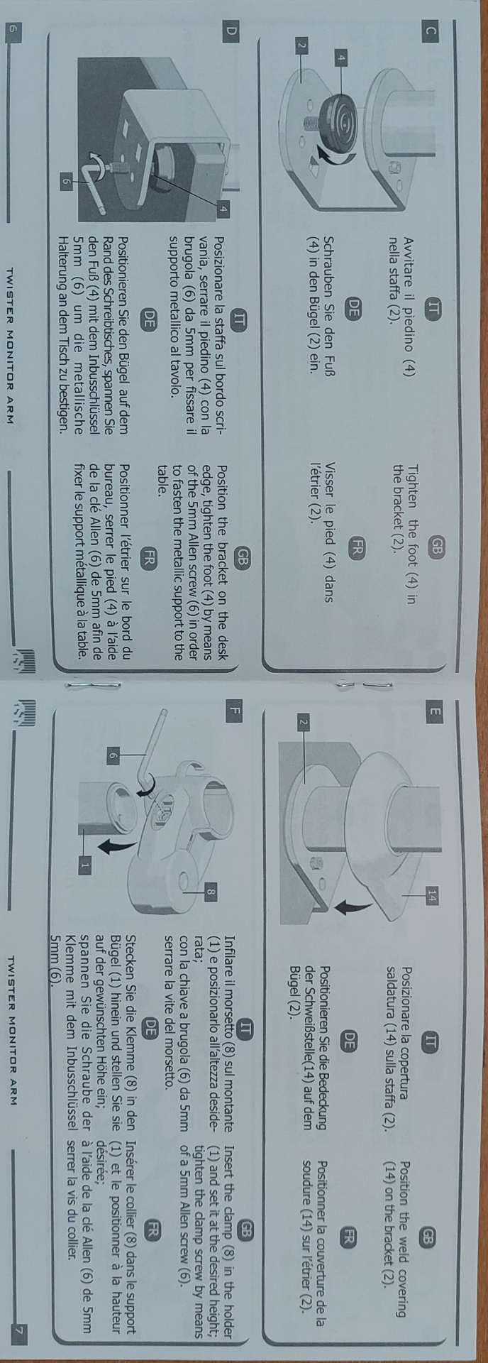 Držák LCD monitoru