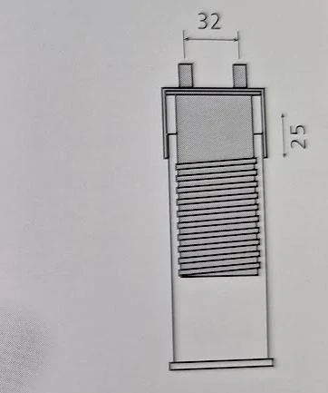Nábytková noha hranatá, plast