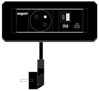 Magnat FRAME 1x230V, USB A+C