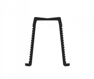 Spodní profil pro vodící prvek posuvných dverří, plast, délka 1,5m